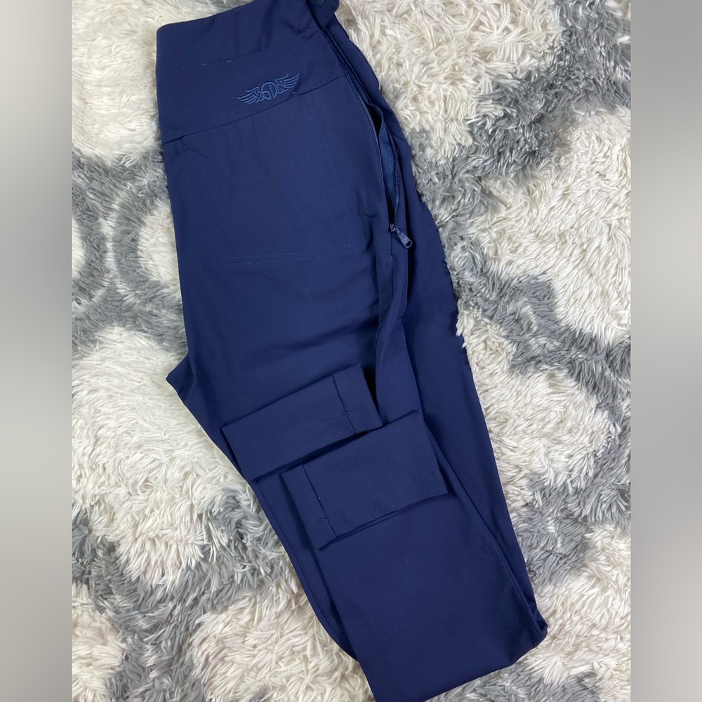 Straight Down Lexi Women Size 4 Golf Pants Activewear 27" Inseam Navy Blue Nylon